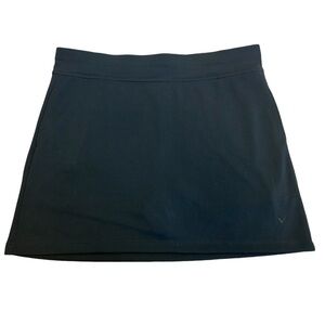 Callaway women's black golf mini skirt skort Sz L NWT ventilated Opti-dri